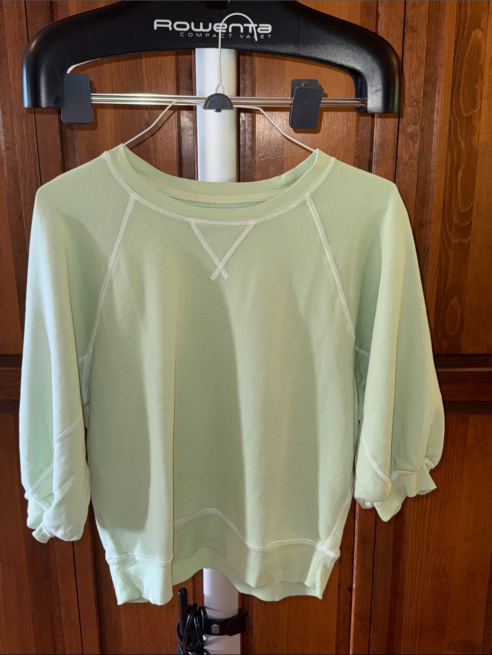 Aerie Mint Green Quarter Sleeve Crewneck Sweatshirt, NWT, Medium